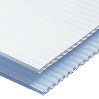White 3mm Corrugated Plastic Sheets Smooth Impact Resistant