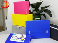 Pink Corrugated Plastic Box Impact Resistant Flat Surface
