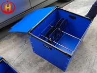 more images of Blue Waterproof Pp Flute Box With Lid Flat Surface