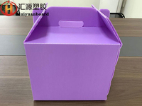 more images of Purple Reusable Corrugated Plastic Boxes For Packaging Gifts