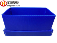 1200gsm Heavy Duty PP Corrugated Plastic Box With Lid