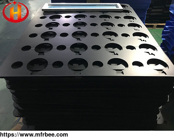 anti_fire_black_corrugated_plastic_layer_pads_with_holes