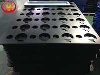 Anti Fire Black Corrugated Plastic Layer Pads With Holes