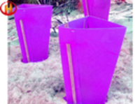 Triangular Purple Corrugated Plastic Tree Guards 300 Gsm 600 Gsm