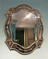 more images of Classic iron devorative wall mirror with silver leafing for livingroom/dining room