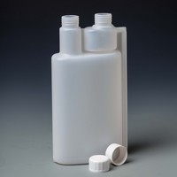 two neck bottle 1000ml hdpe plastic measuring bottles