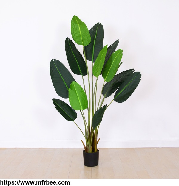 natural_artificial_bonsai_greening_potted_travellers_palm_artificial_banana_tree_with_real_touch_leaves