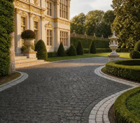 more images of Premium Black Granite Cobblestones – Ink Onyx Natural Stone Pavers