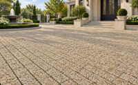 Premium Golden Rust Granite Cobblestones for Landscape Paving