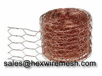 Brass/Copper Hexagonal Wire Mesh