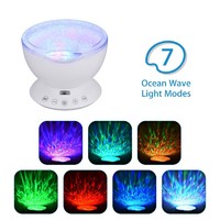 Private Label Remote Control Ocean Wave Projector With 12 LED and 7 Lighting For Baby Nursery Children Adults Night Light