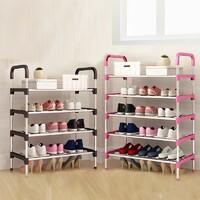 more images of Heavy Duty Durable 5-Tier Multifunctional Shoe Rack With Organizer Storage Unit