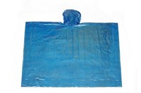 R-1037 BLUE PE DISPOSABLE RAIN WATERPROOF PONCHO