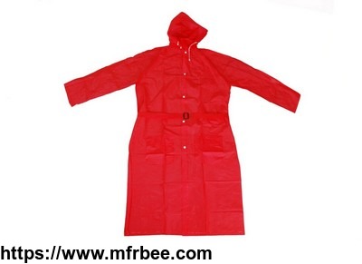 r_1056_red_pvc_vinyl_long_rain_ladies_waterproof_jackets