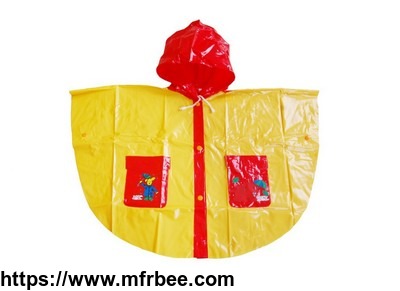 r_1020k_1006_red_and_yellow_shiny_pvc_vinyl_girls_raincoats
