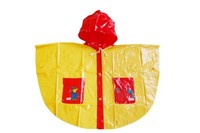 more images of R-1020K-1006 RED AND YELLOW SHINY PVC VINYL GIRLS RAINCOATS