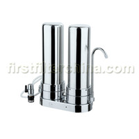 Stainless Steel Countertop Dual Stage Water Filtration System