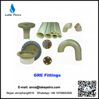 GRE Glass Reinforced Epoxy flanges and GRE fittings