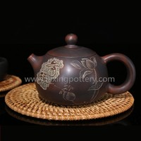 more images of Qinzhou Chinese Nixing Pottery Antiqued Xishi Purple Clay Pot Pure Handmade Tea Pot Tea Ware