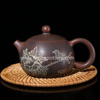 more images of Nixing Pottery Pure Engraving Xishi Teapot Ceramic Tea Pot