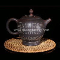 Purple Clay Chinese Nixing Pottery 260ml Buddha Lamp Teapot Master Making Tea Pot Pure Handmade Tea Ware