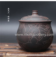 Tea Caddy Nixing Pottery Pure Handmade Jar Clay Tea Canister