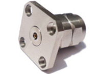 RF Coaxial 2.4mm Straight Male Connectors, 4 Hole Flange, Accept Pin