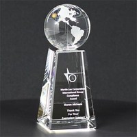 more images of Crystal Globe Trophy