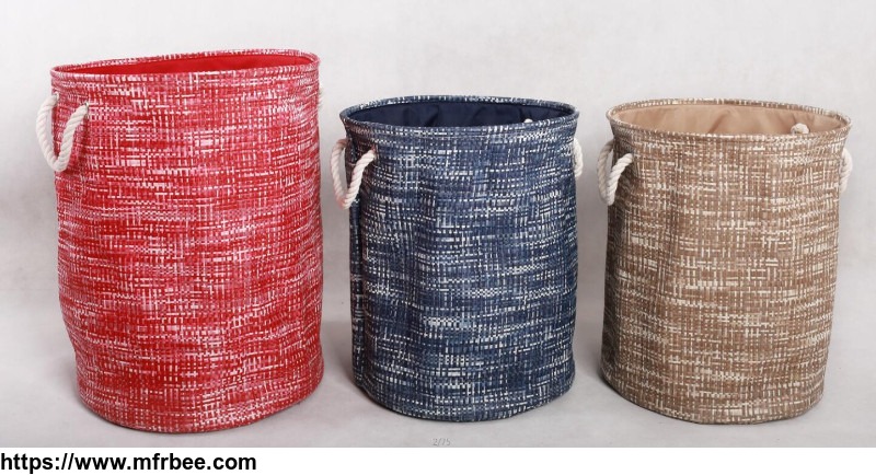 foldable_woven_paper_laundry_hamper_laundry_hamper_amazon_hot_sell_paper_rope_basket