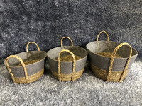 Maize & Paper Rope Laundry Basket, Maize Basket Eco-Friendly