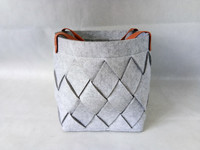 more images of Flet charcoal bag, firewood storage basket, felt organizer