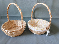 more images of Wicker Basket, Rattan Basket, Wicker Basket with Handle for Garden or Kitchen