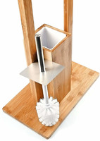 more images of Bamboo Toilet Butler With Toilet Paper Holder And Toilet Brush, Eco-Friendly 100%Natural
