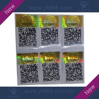 Custom hologram id card over stickers