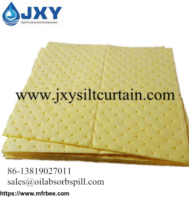 dimpled_perforated_chemical_absorbent_pads