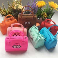 Wholesale monederos de silicon baby cute small children mini handbags designers silicone little girls coin purse for kids
