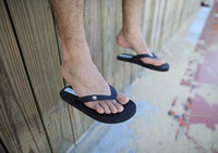 more images of navy blue flip flops