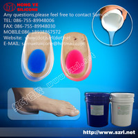 Liquid silicone rubber for orthotic insoles