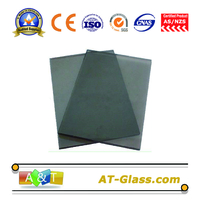4mm 5mm Dark grey Reflective float glass Coated glass Building glass