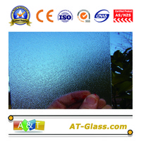 4 6 8mm Clear Nashiji  Patterned Glass for window furniture door