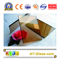4mm 6mm 10mm Bronze float glass color glass used for building Curtain wall