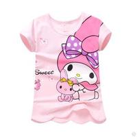 more images of little girl t shirts 100% Cotton Full Printing Little Girl T Shirt