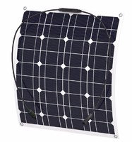 Photovoltaic 50W 18V Semi-Flexible Solar Panel Mono Cell Module Kit for Yacht RV Boat Car Charger