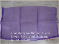 L sewn PE mesh bag for packaging vegetables and fruits