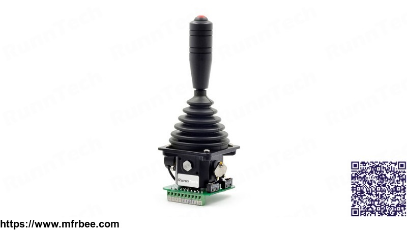 runntech_dual_axis_proportional_joystick_control_lever_with_24vdc_input_0_10vdc_output