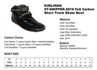 2020 KIMLINAN ST-SNIPPER-2019 Full Carbon Short Track Skate Boot manufacture
