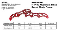 more images of high quality new professional KIMLINAN F-H102 Aluminum Inline Speed Skate Frame wholesale