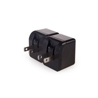 Wholesale black 5V 2.4A 2 port universal cell phone chargers