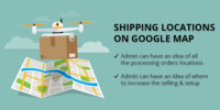Shipping locations on Google Map