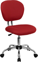 more images of Mid Back Black Mesh Padded Task Chair with Chrome Base and Arms | BEST PRICE SEATING